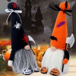 Halloween troldmand med LED-lys – 38 cm