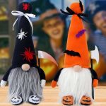 Halloween troldmand med LED-lys – 38 cm