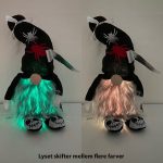 Halloween troldmand med LED-lys – 38 cm