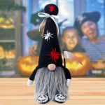 Halloween troldmand med LED-lys – 38 cm