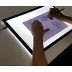 Tegneplade med LED-lys – A4