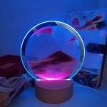 Timeglas LED lampe med sand