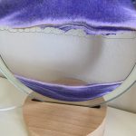 Timeglas LED lampe med sand