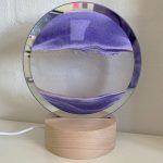 Timeglas LED lampe med sand