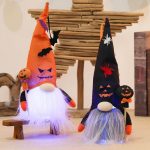 Troldmand figur med LED lys – 32 cm