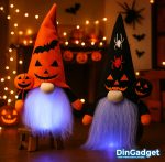Troldmand figur med LED lys – 32 cm