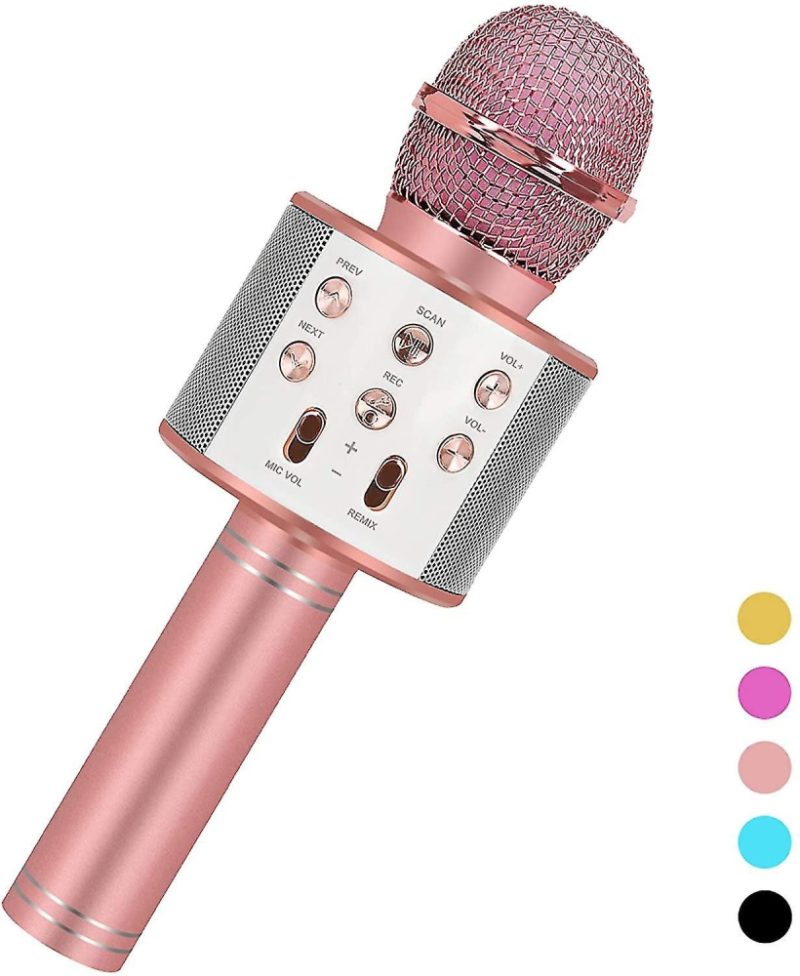 Trådløs Karaoke mikrofon med højtaler