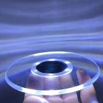 Coasters/glasbrikker med LED lys, 10 cm