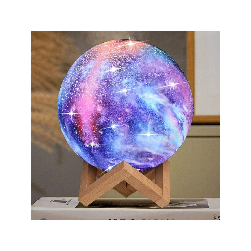 Måne Lampe mange farver – 15cm