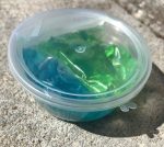 Slime blå og grøn