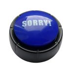 Blå Sorry! Knap