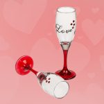 Romantiske champagneglas