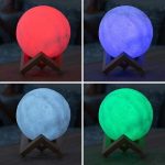 Måne Lampe mange farver – 15cm