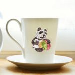 Panda klistermærker Diamond paint – 8 stk
