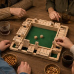 Shut the box brætspil – 4 personer