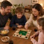 Shut the box brætspil – 4 personer