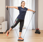 Roterende fitness disk med træningselastikker Roterende fitness disk med træningselastikker