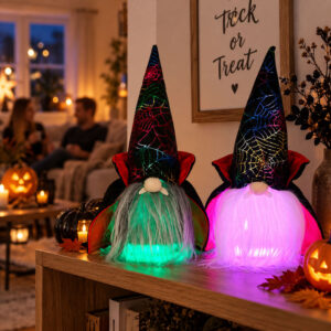 Halloween vampyr med LED-lys – 30 cm