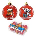 Paw Patrol julekugler – 6 stk – 8 cm Paw Patrol julekugler – 6 stk – 8 cm