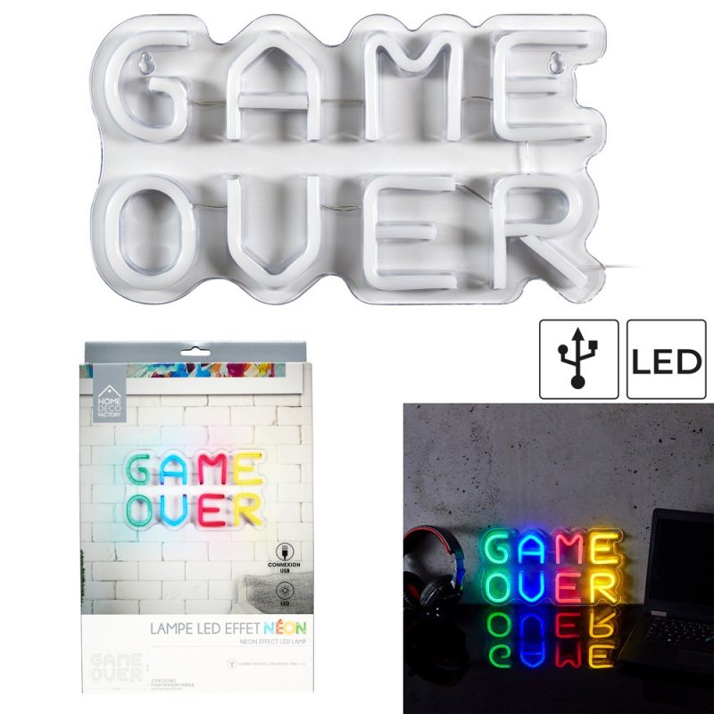 Game Over Neon Lampe