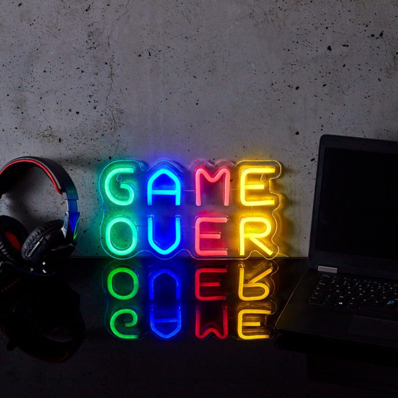 Game Over Neon Lampe Game Over Neon Lampe