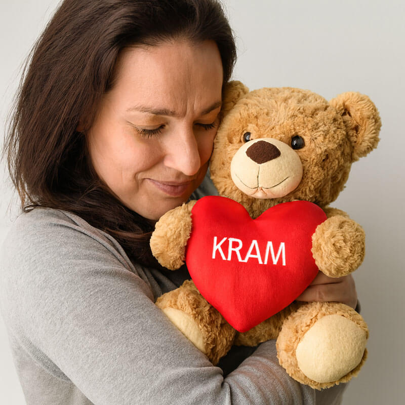 Valentinsdag bamse “kram” – 25 cm