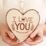 Træhjerte I love you