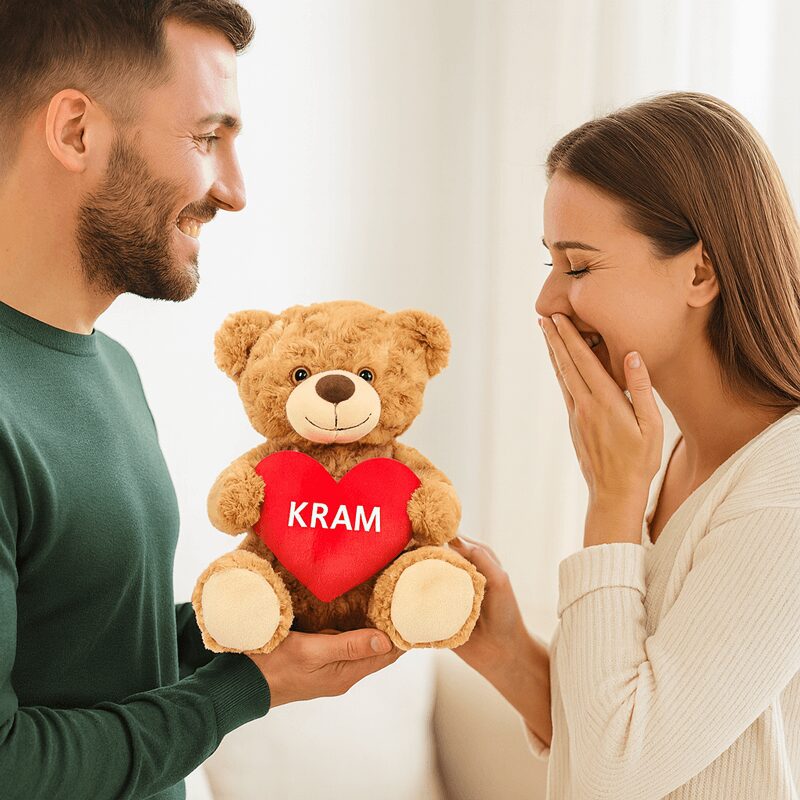 Valentinsdag bamse “kram” – 25 cm