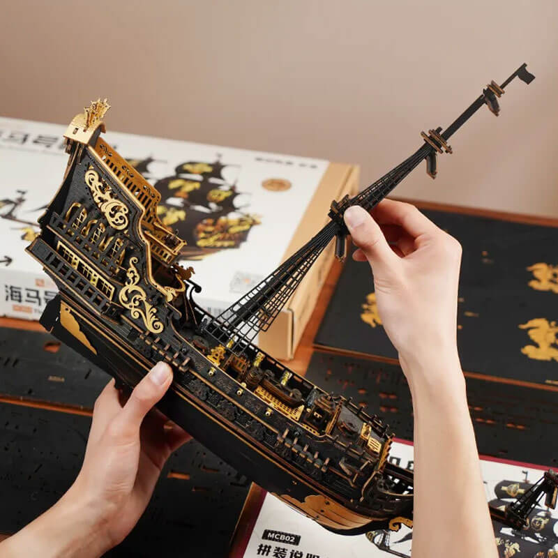 The Seahorse Barque Skib 3D puslespil fra Rokr™ (MCB02)
