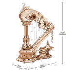 Magisk harpe 3D puslespil med musik fra Rokr™ (AMK71)