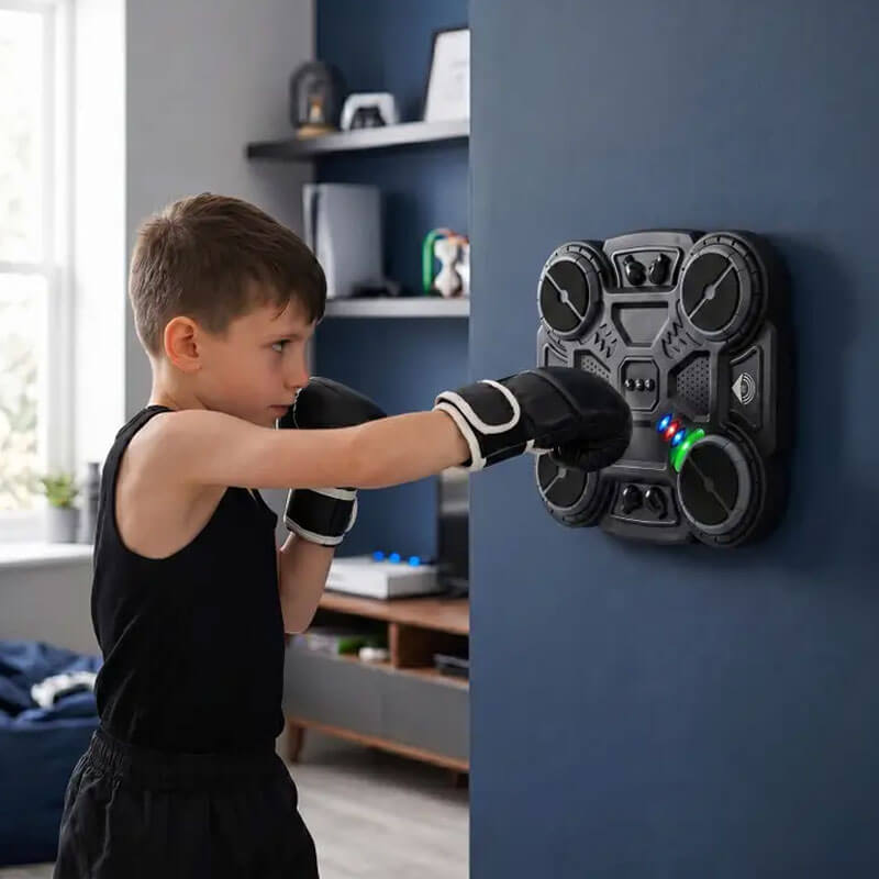 Boksepude til børn med musik og LED-lys – Junior Boxing Pad